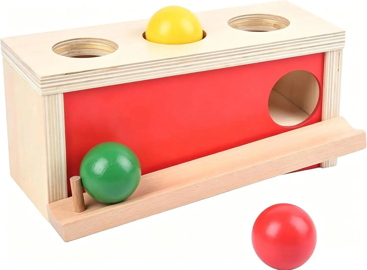 Caja de permanencia de objetos con bola