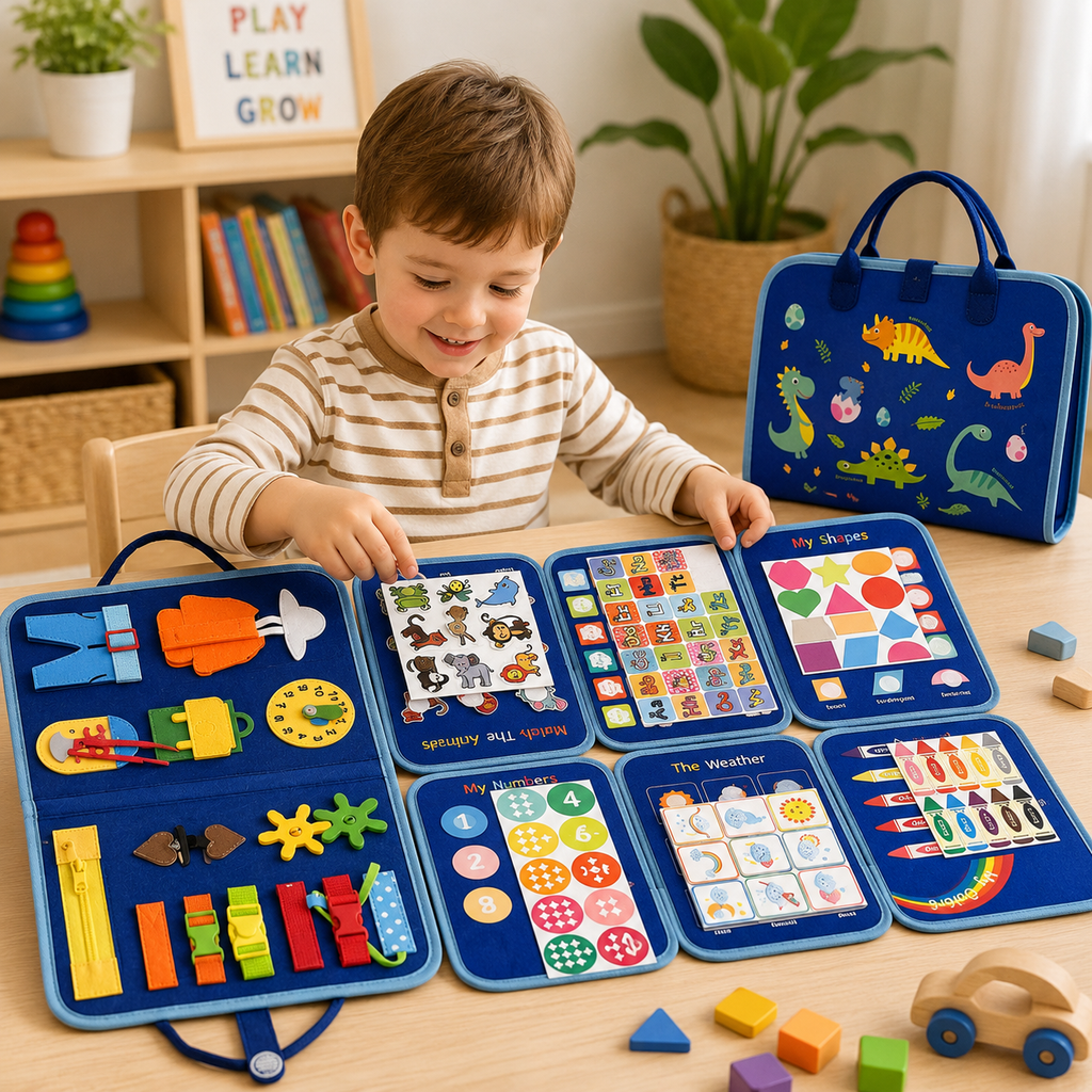 Blue Dinosaur Busy Board