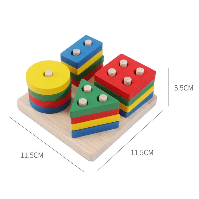 Wooden Shape Building Blocks