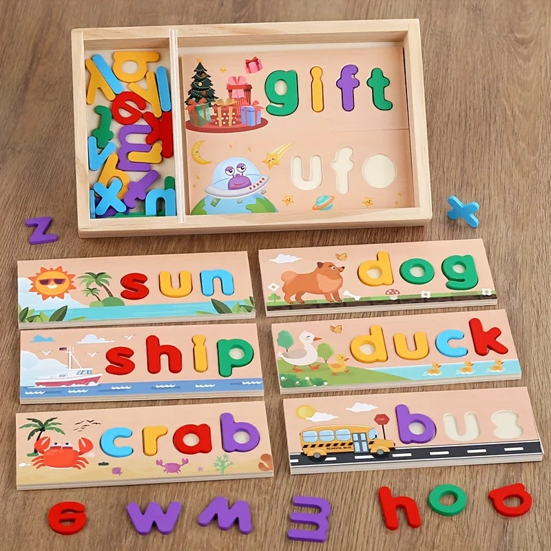 Wooden Alphabet Spelling Puzzle