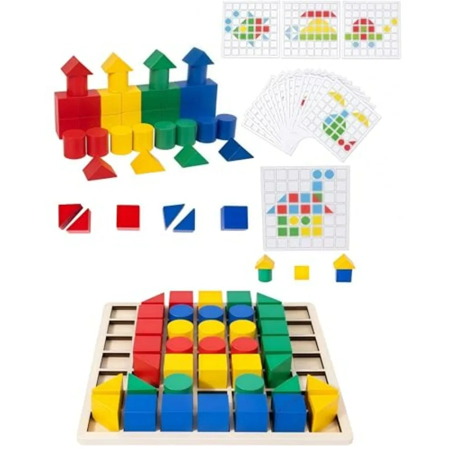 Juego de rompecabezas Tangram de madera