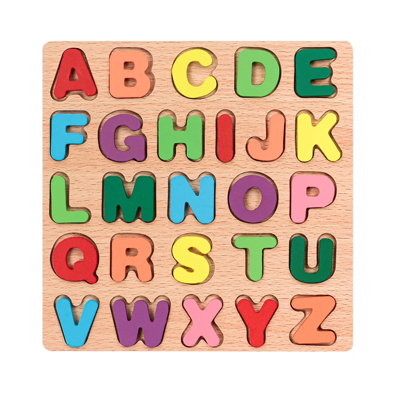 Alphabet & Number Shape Puzzle