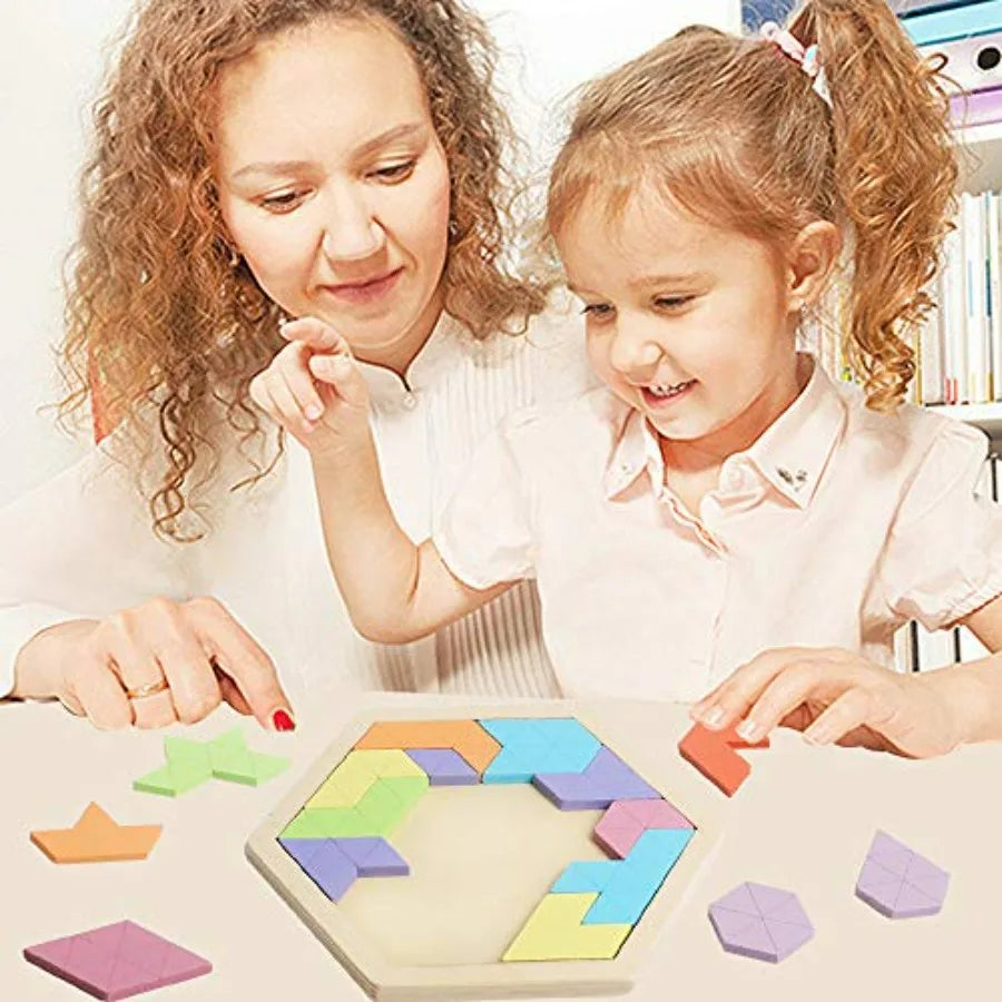 Wooden Hexagon Puzzle