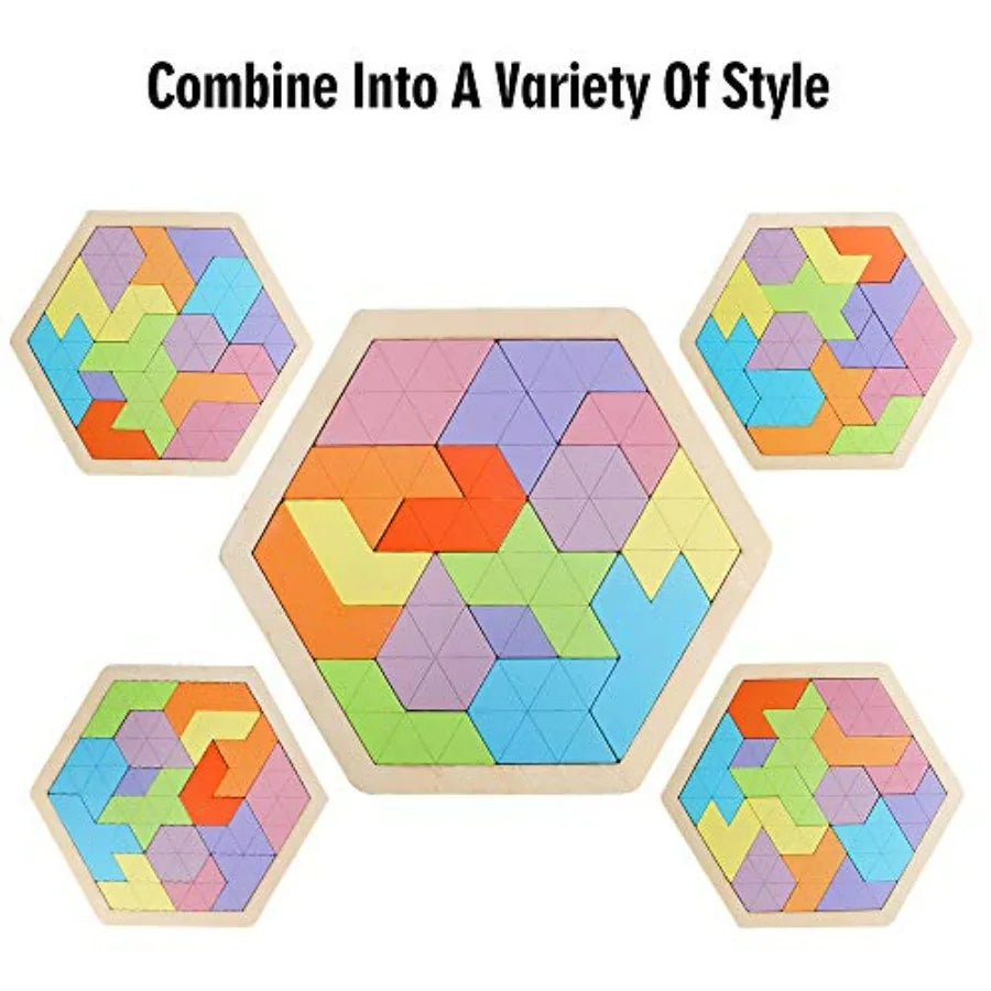 Wooden Hexagon Puzzle