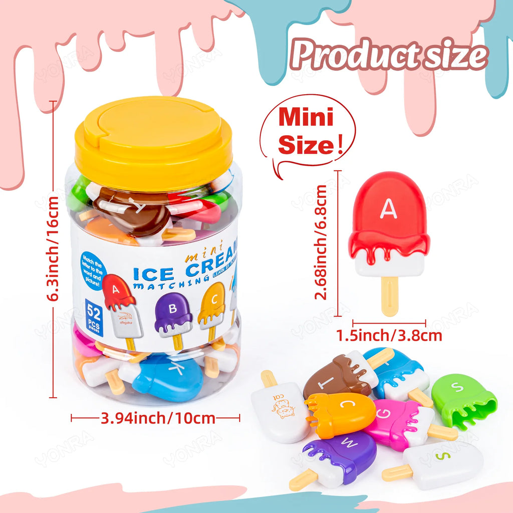 Ice Cream Alphabet Matching Toy