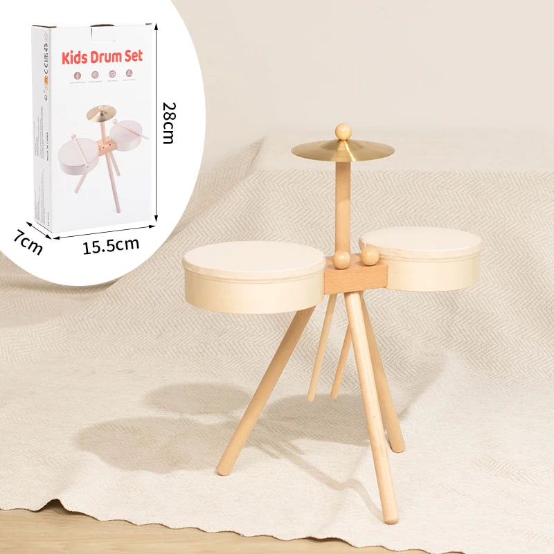 Kids’ Wooden Drum Set