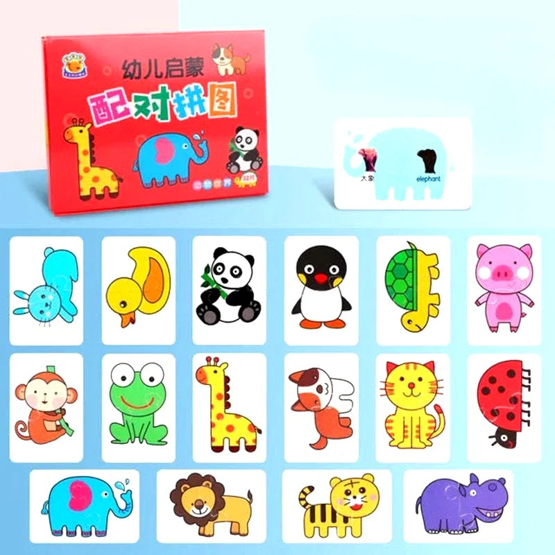 Juego de rompecabezas de parejas de animales