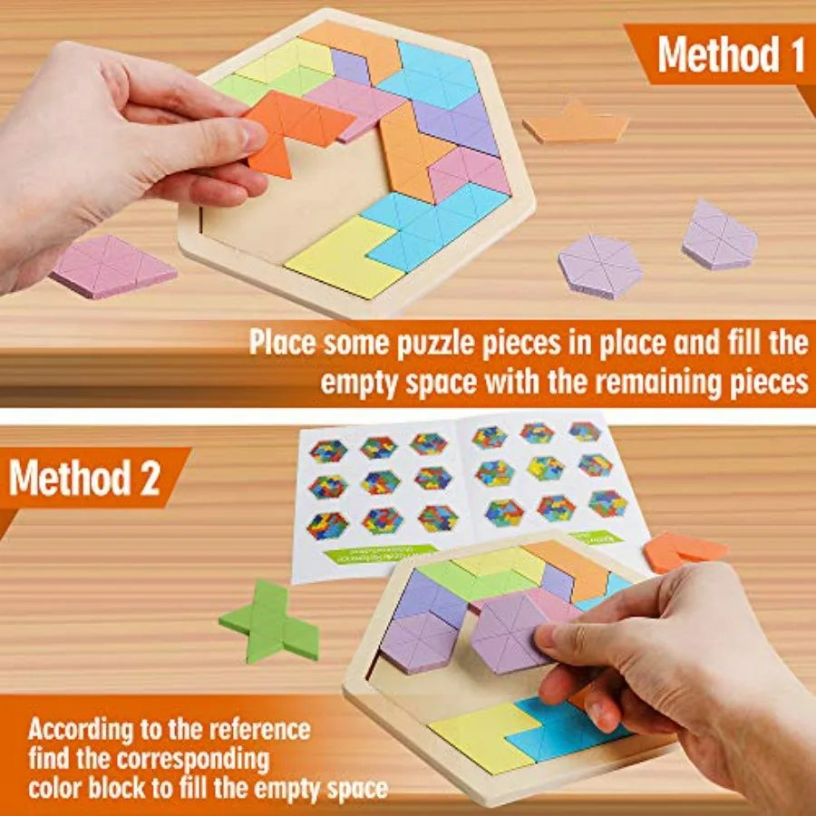 Wooden Hexagon Puzzle