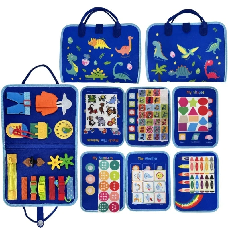 Blue Dinosaur Busy Board