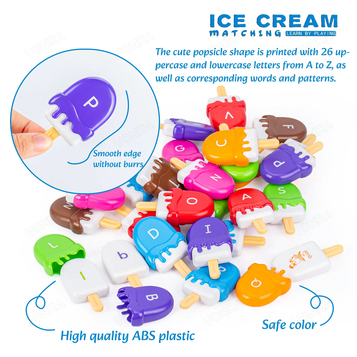 Ice Cream Alphabet Matching Toy