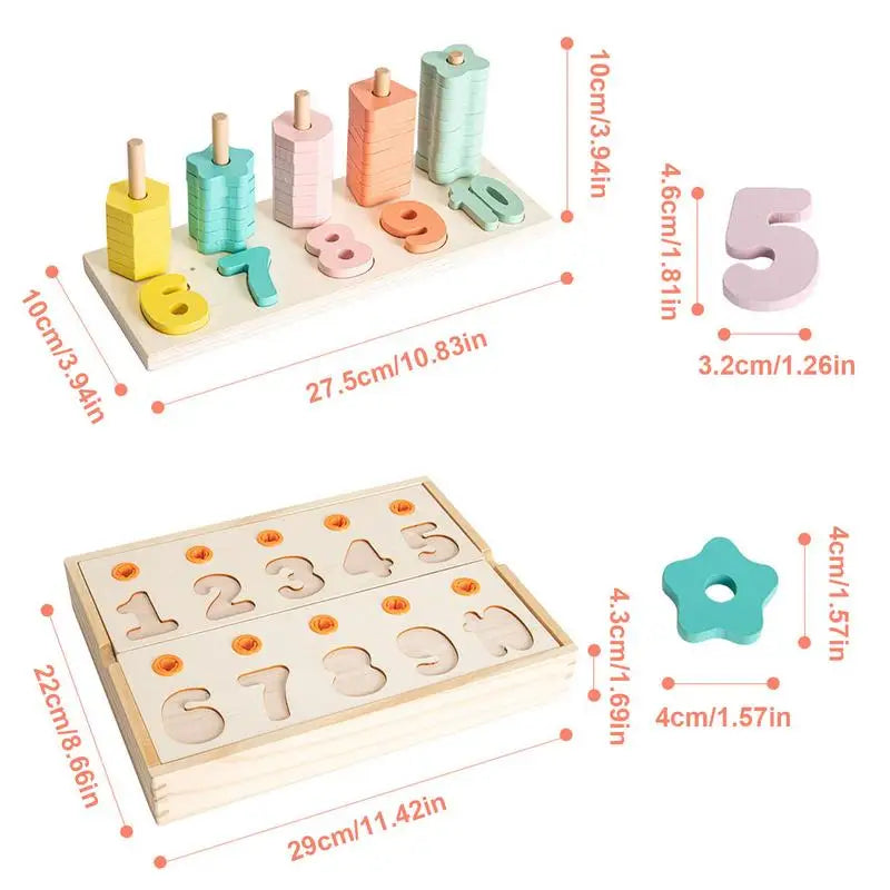 Rompecabezas de formas matemáticas Montessori