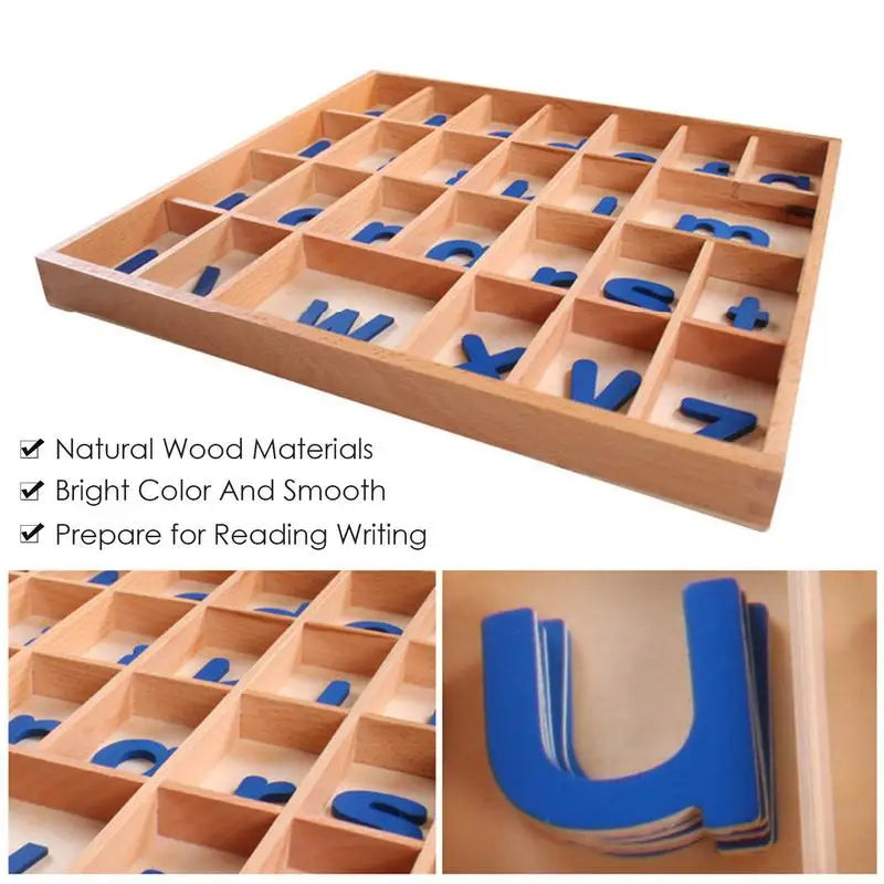 Juego de abecedario móvil de madera