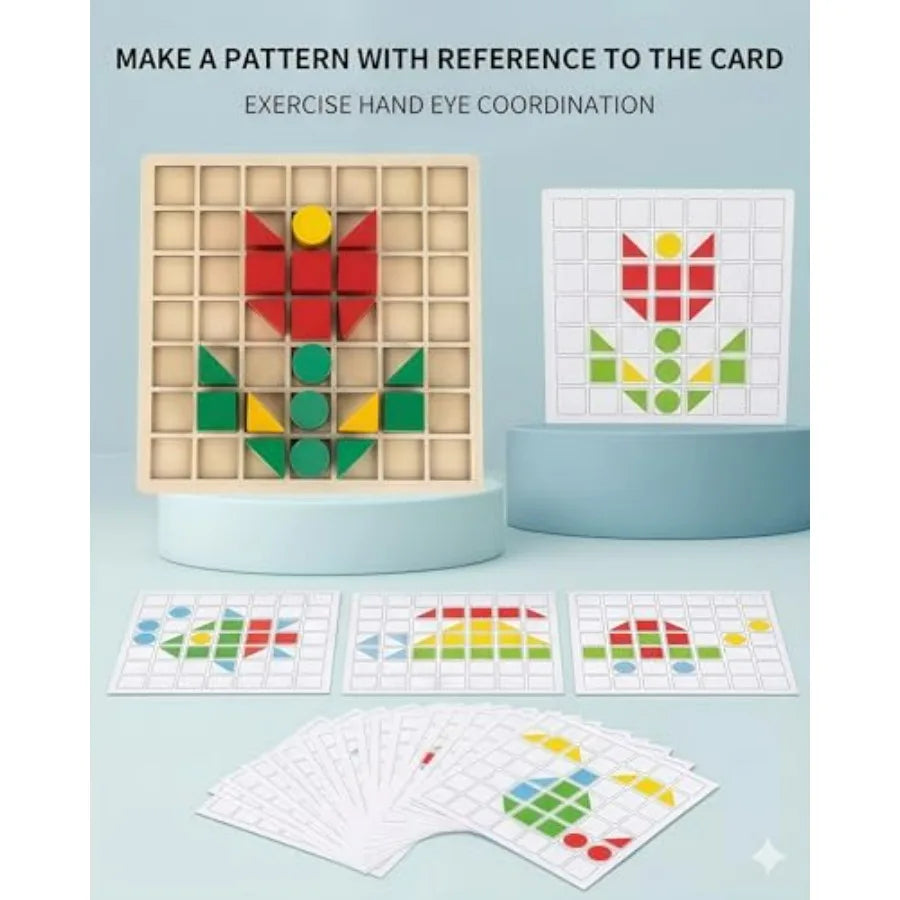 Juego de rompecabezas Tangram de madera