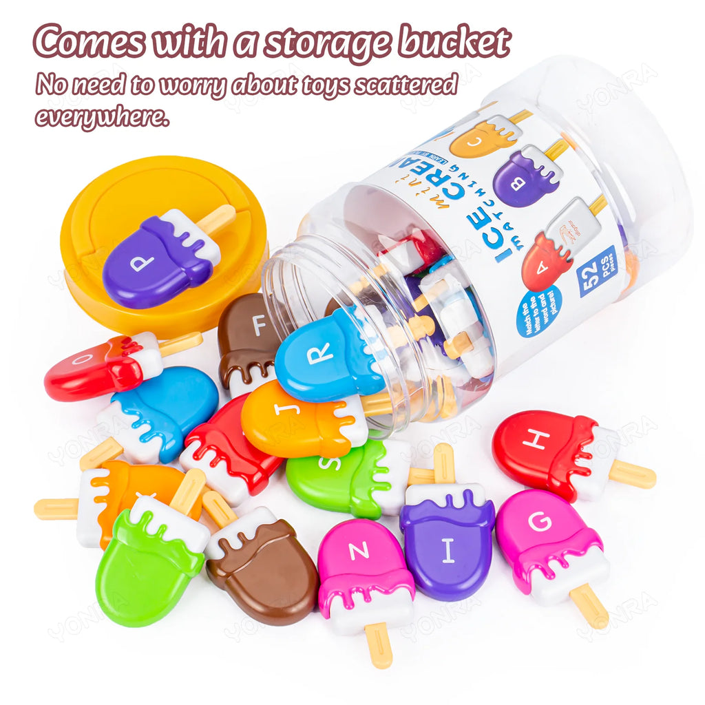 Ice Cream Alphabet Matching Toy