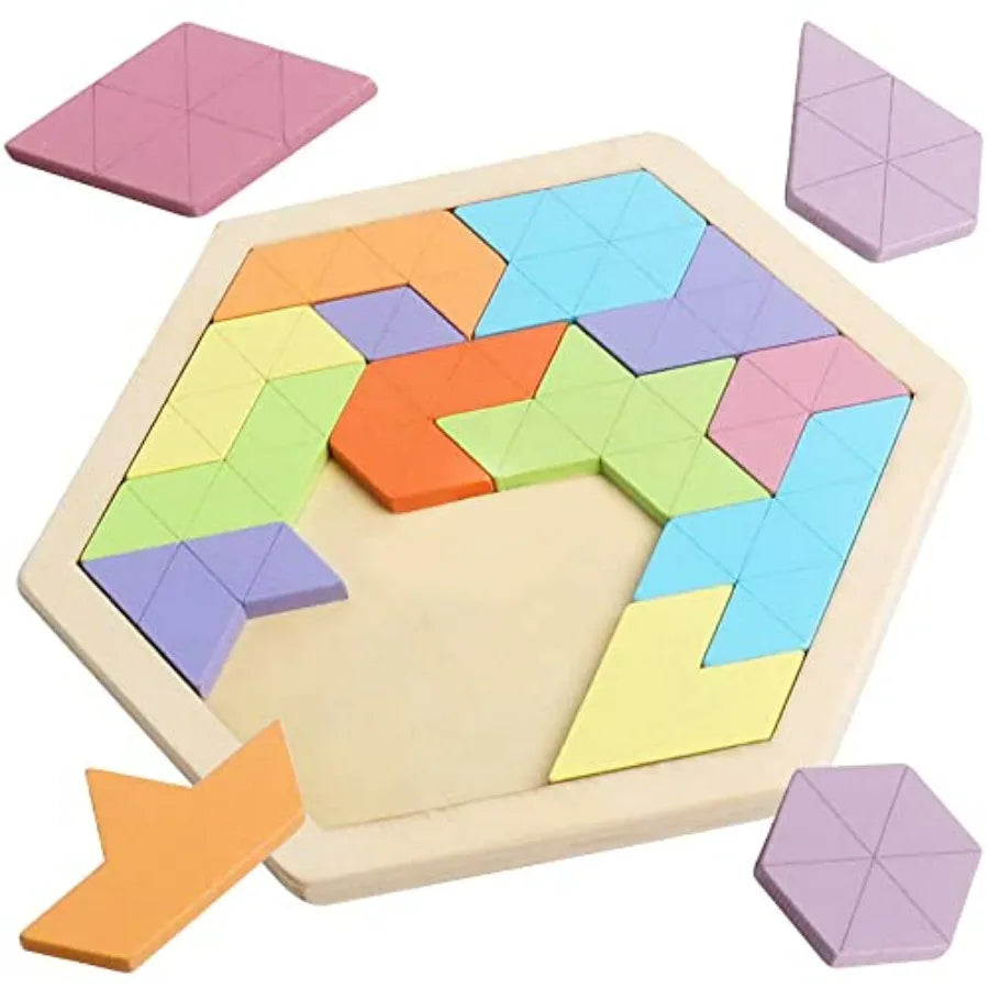 Wooden Hexagon Puzzle