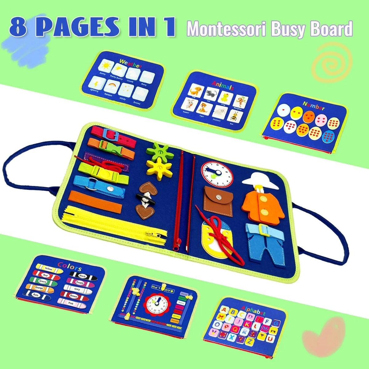 Blue Dinosaur Busy Board
