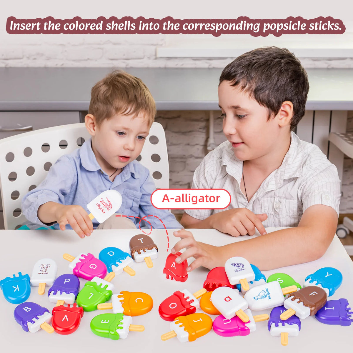 Ice Cream Alphabet Matching Toy
