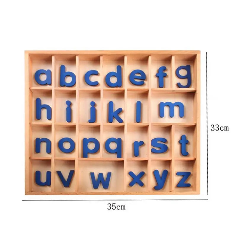 Juego de abecedario móvil de madera