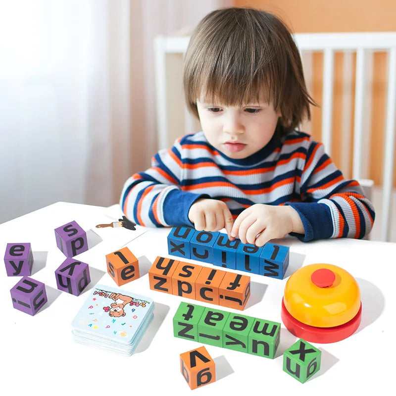 Magnetic Spelling Cube Game