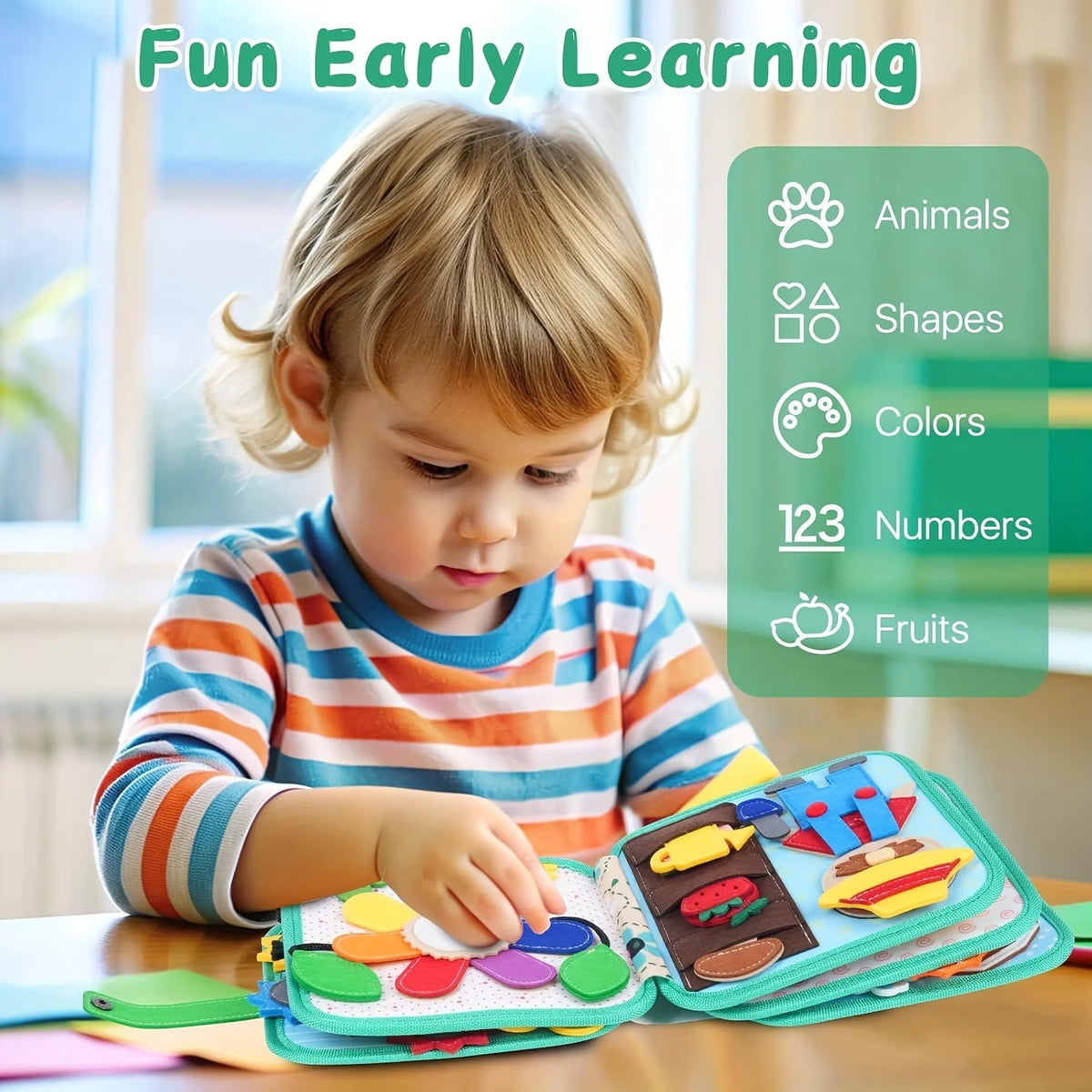 Montessori Felt Busy Board