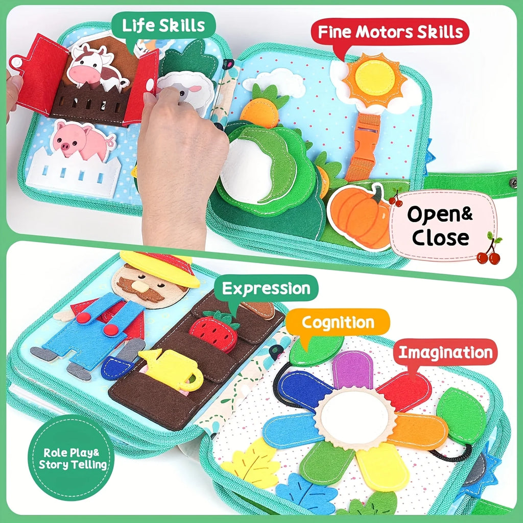 Montessori Felt Busy Board