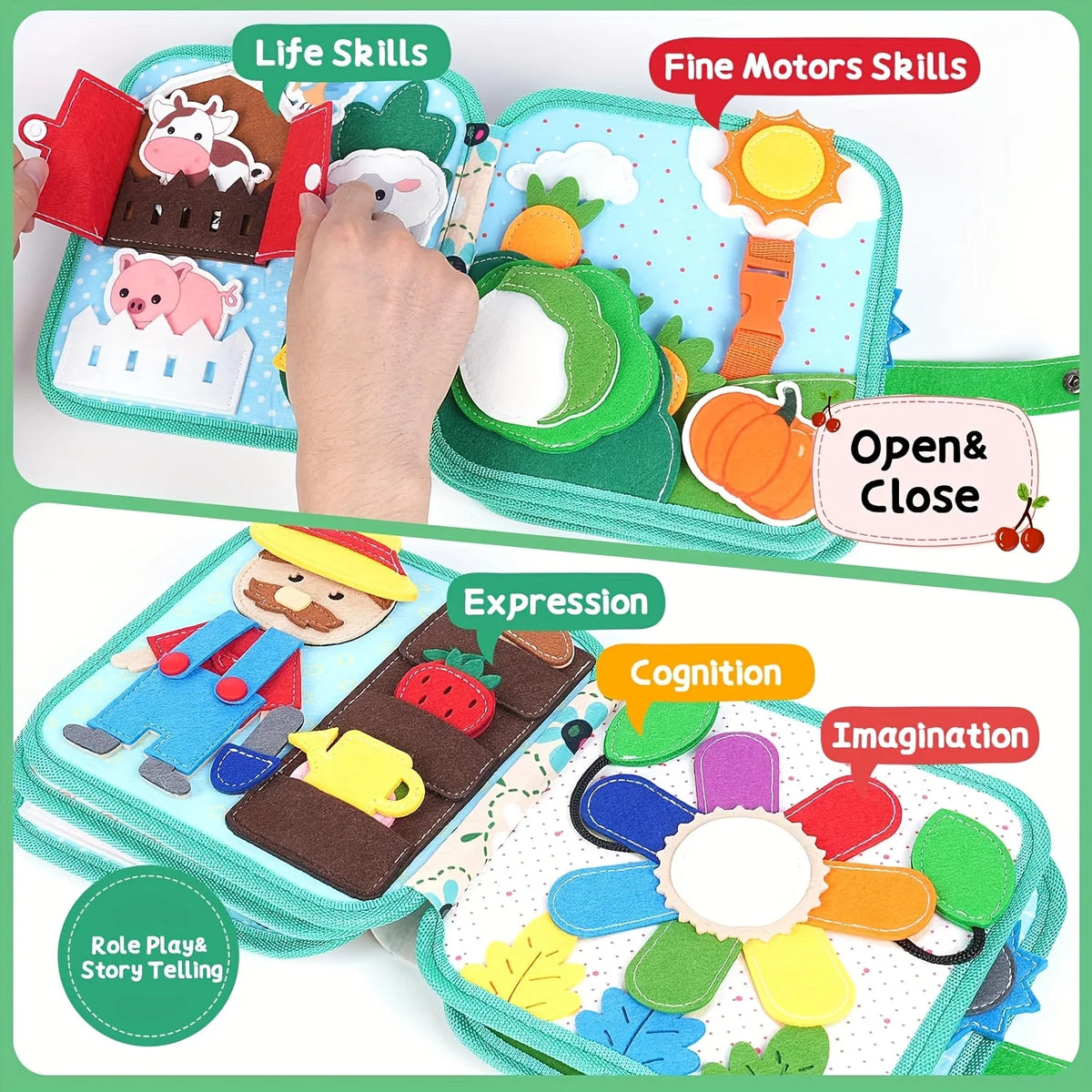 Montessori Felt Busy Board