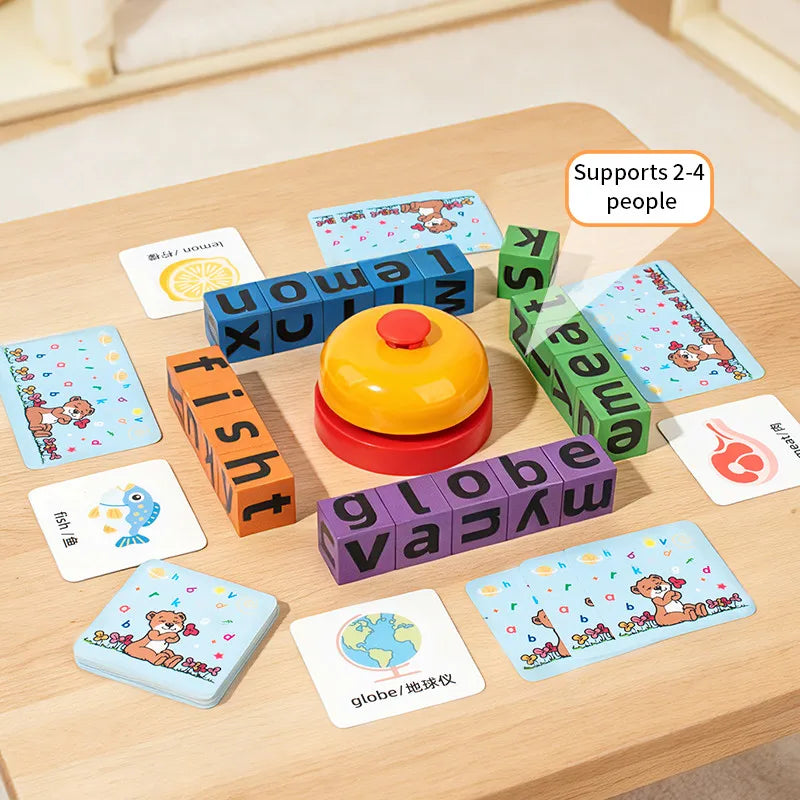 Magnetic Spelling Cube Game