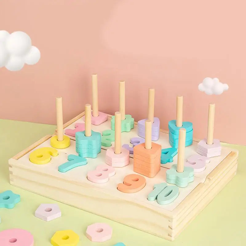 Rompecabezas de formas matemáticas Montessori