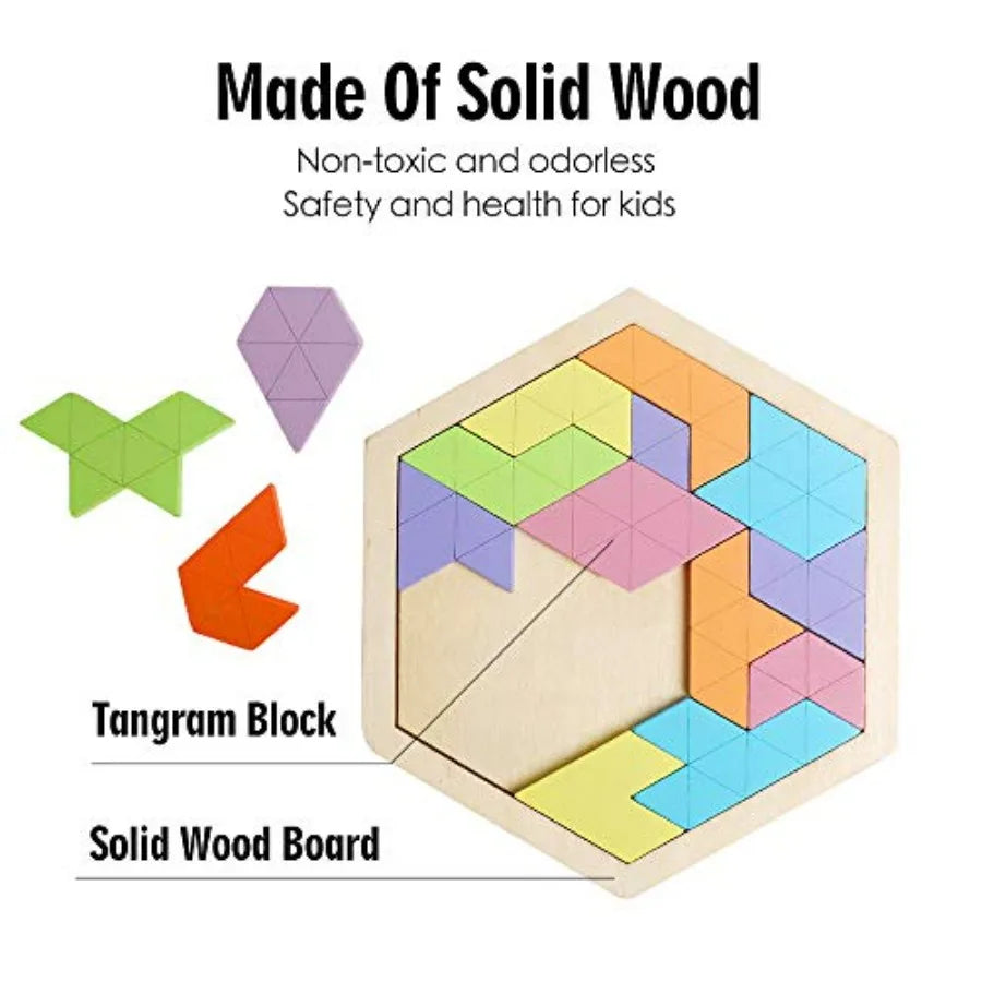Wooden Hexagon Puzzle